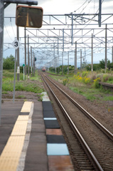 無人駅と列車