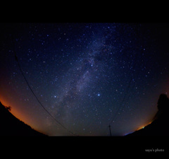旅先の夜空