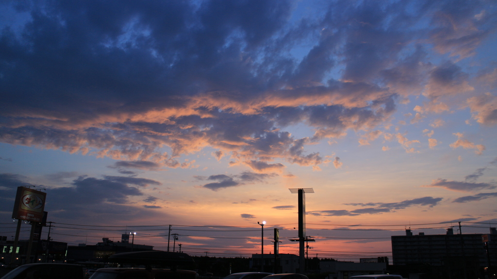 厚別の夕焼け