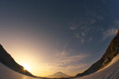 富士山が自撮り