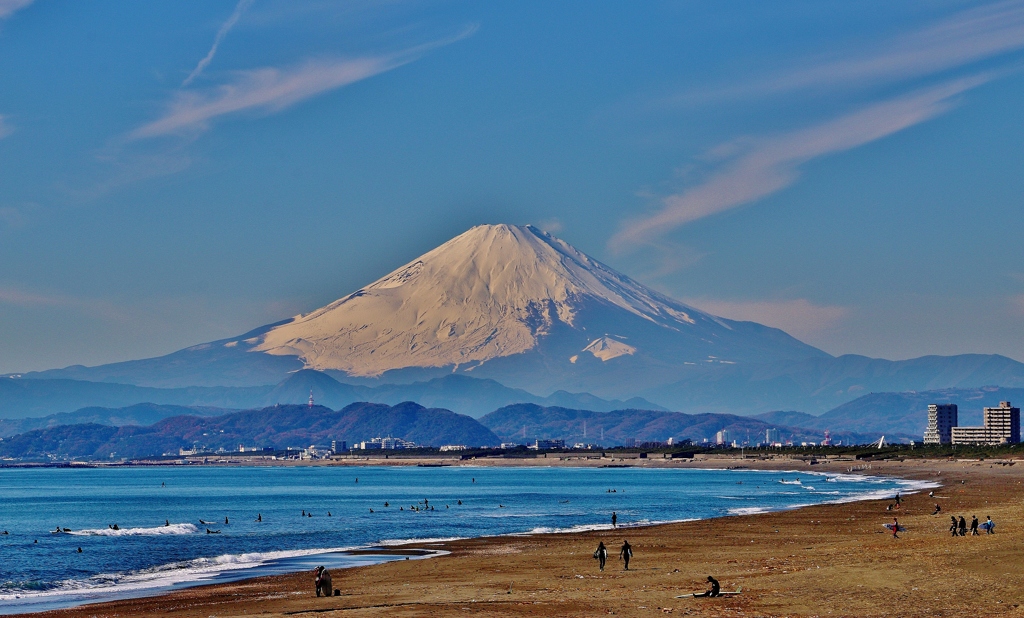 富士山と湘南海岸