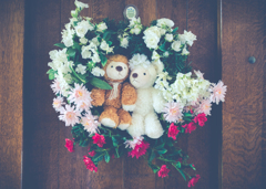 bear & flower