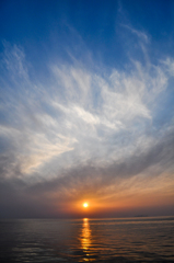 双海の夕日