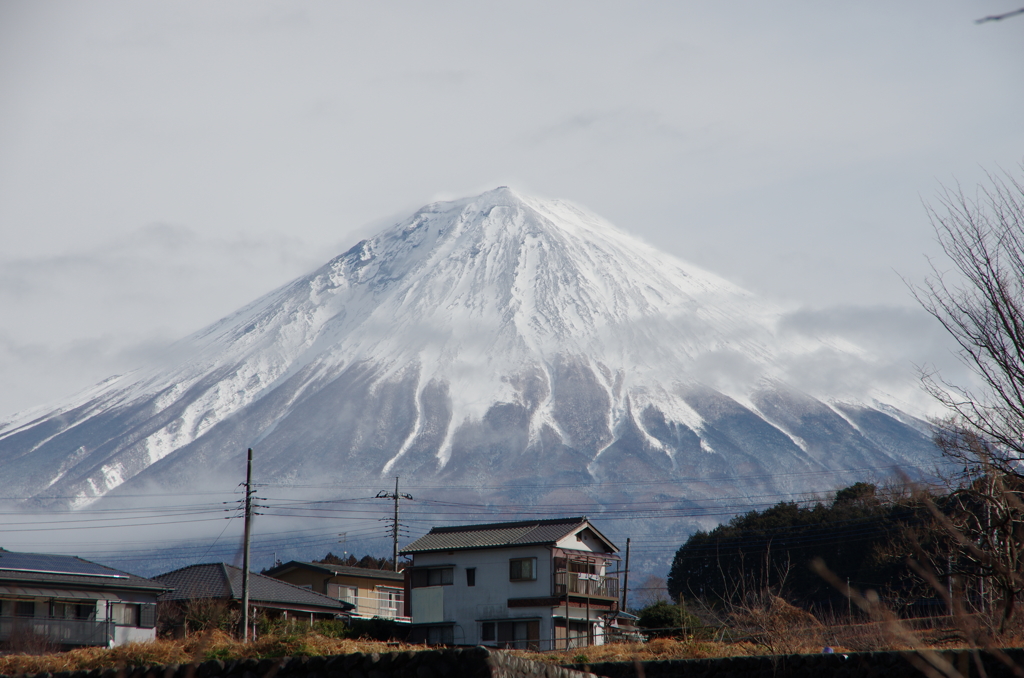 不動の冬富士