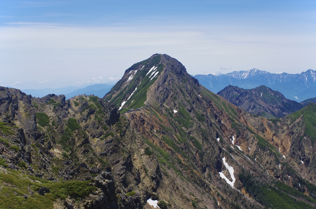 初夏の赤岳