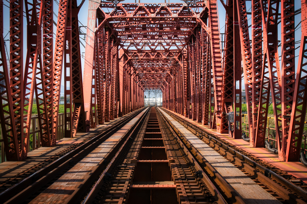 Iron bridge.