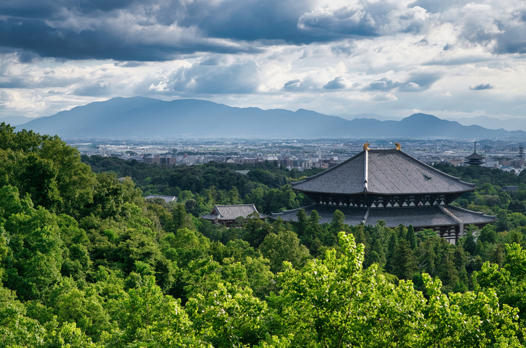 曇天の大仏殿