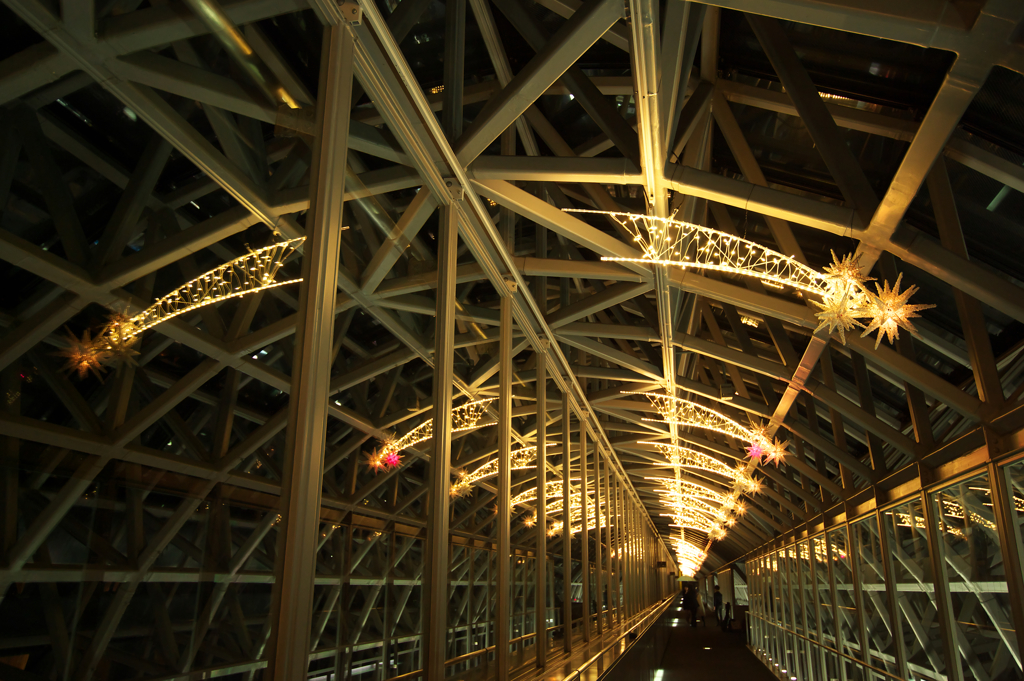 Golden steel frame