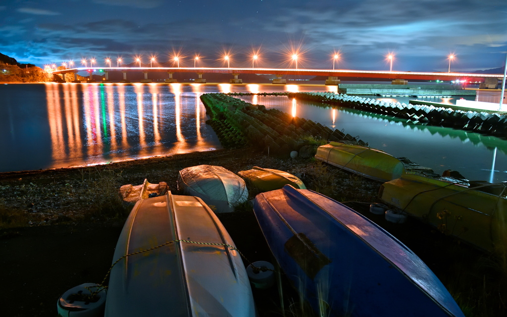 Boats and Bridge