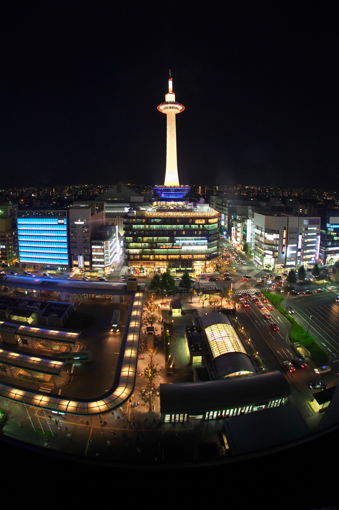 Night view of Kyoto