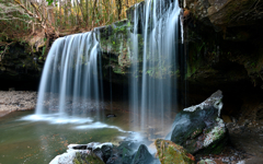 Winter waterfall