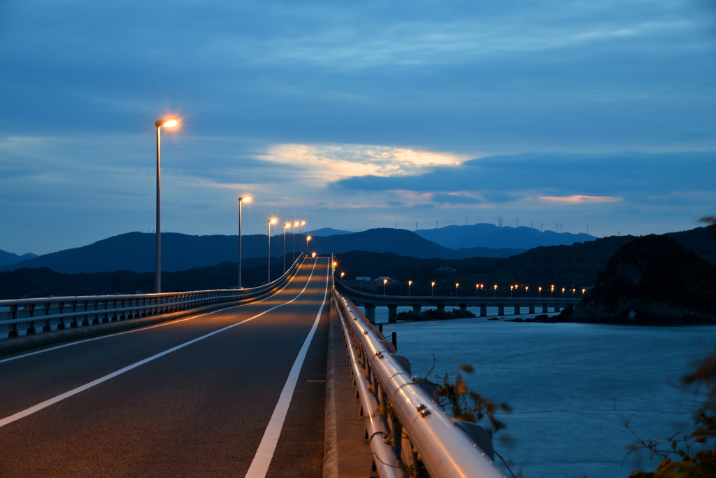 Early-morning bridge