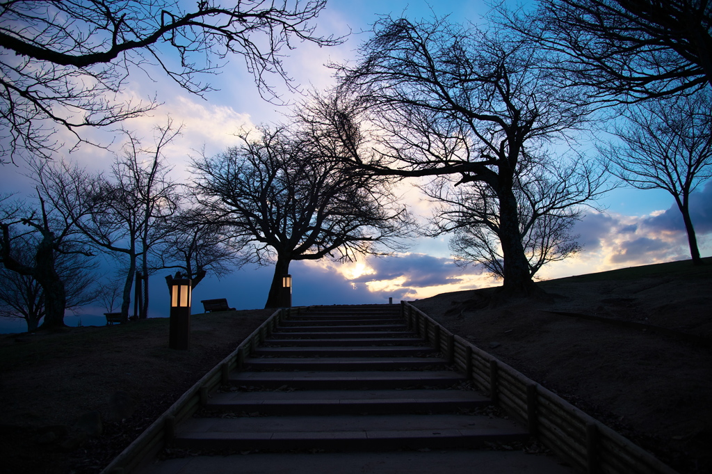 Stairs to winter