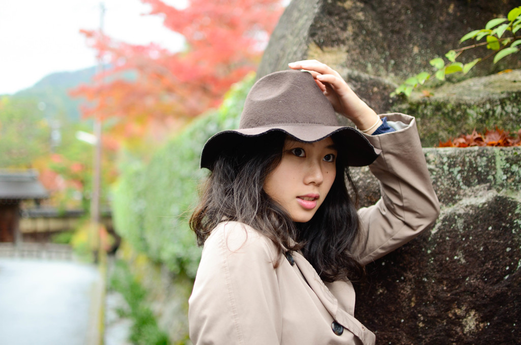 少し紅葉で