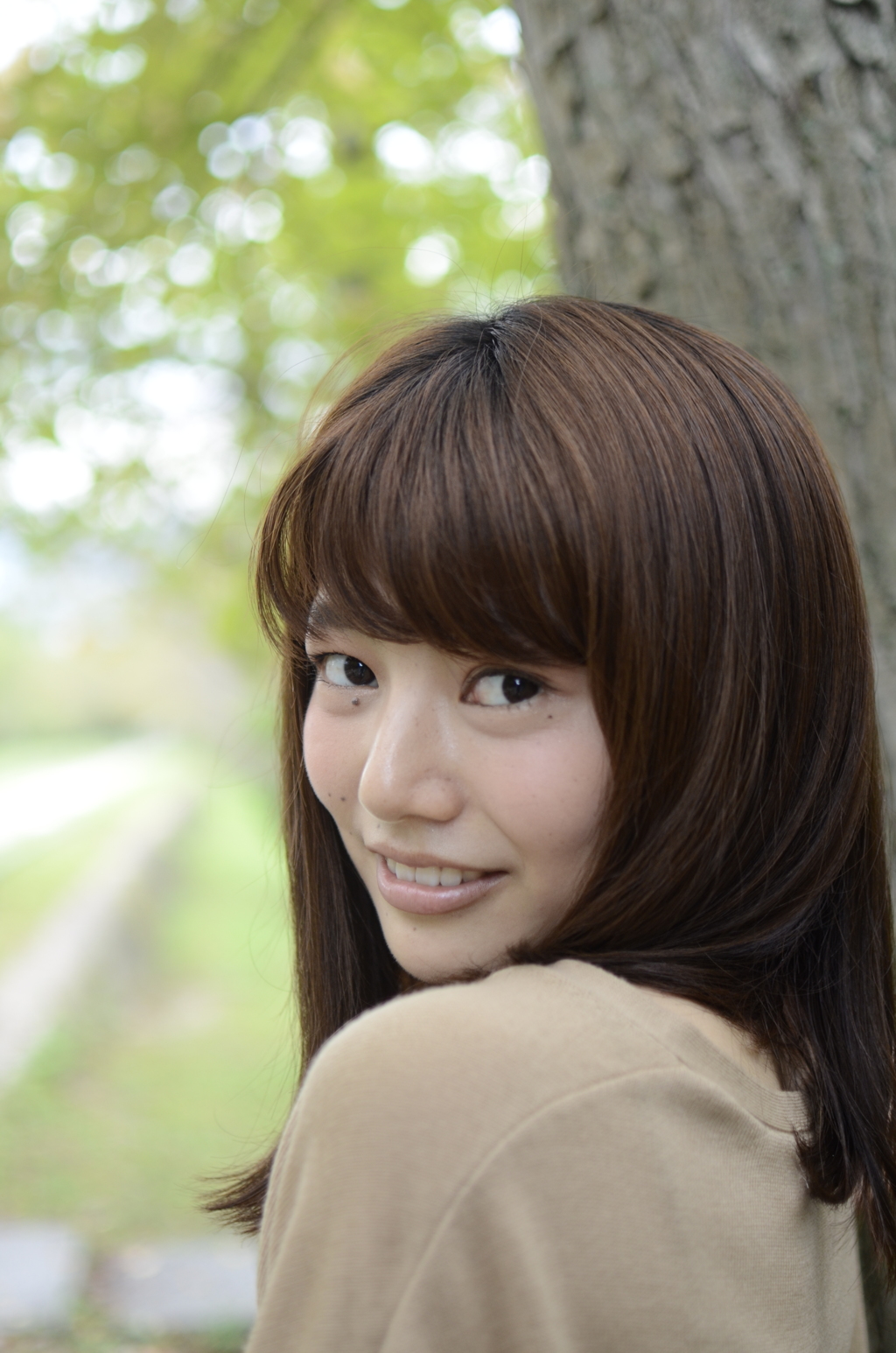 振り向き笑顔、初撮影！