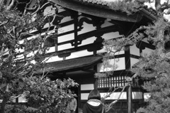 龍泉庵　モノクロ壁