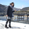 雪の嵐山へようこそ