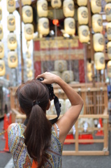 祇園祭り・・カメラ女子
