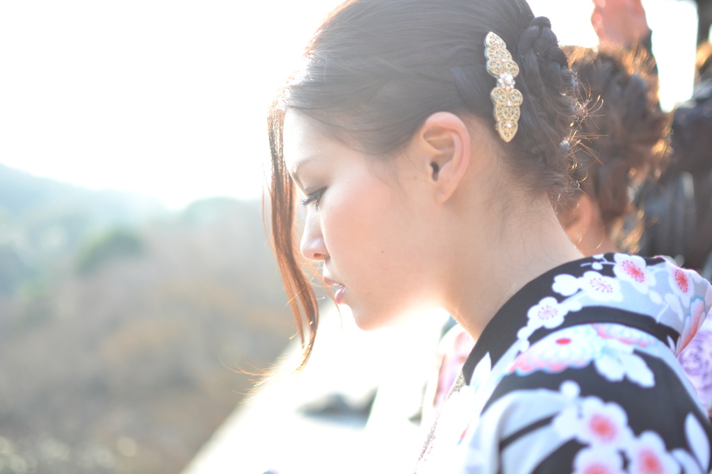 清水寺の舞台から見下ろして!!