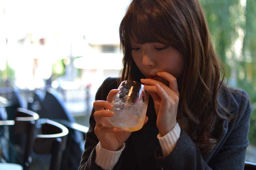 モデルさん休憩　素の顔