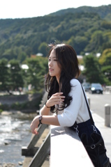 渡月橋・秋風を感じて