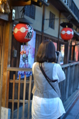 祇園花見小路・・カメラ女子
