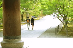 南禅寺の陽だまりで・・