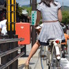 嵐山・・自転車女子