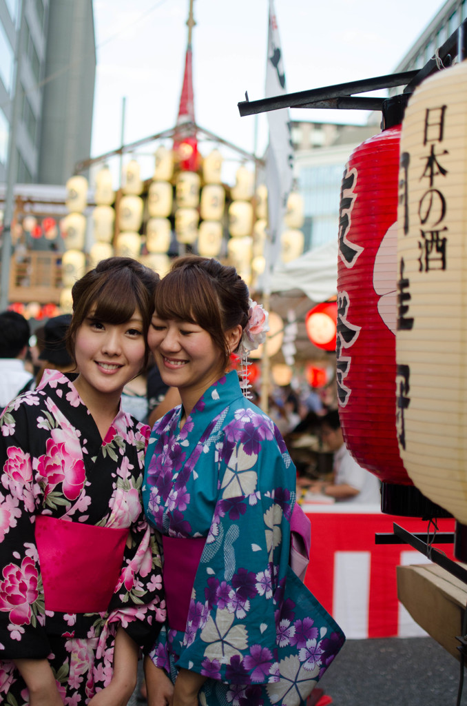 仲良く祇園祭.