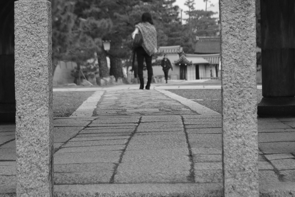 妙心寺　石畳　たたずむ・・・