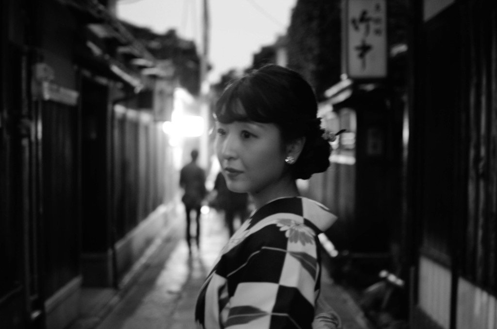石塀小路着物