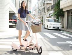 自転車　可愛く踏んで