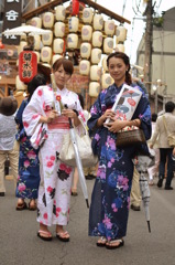 祇園祭りはやっぱり浴衣