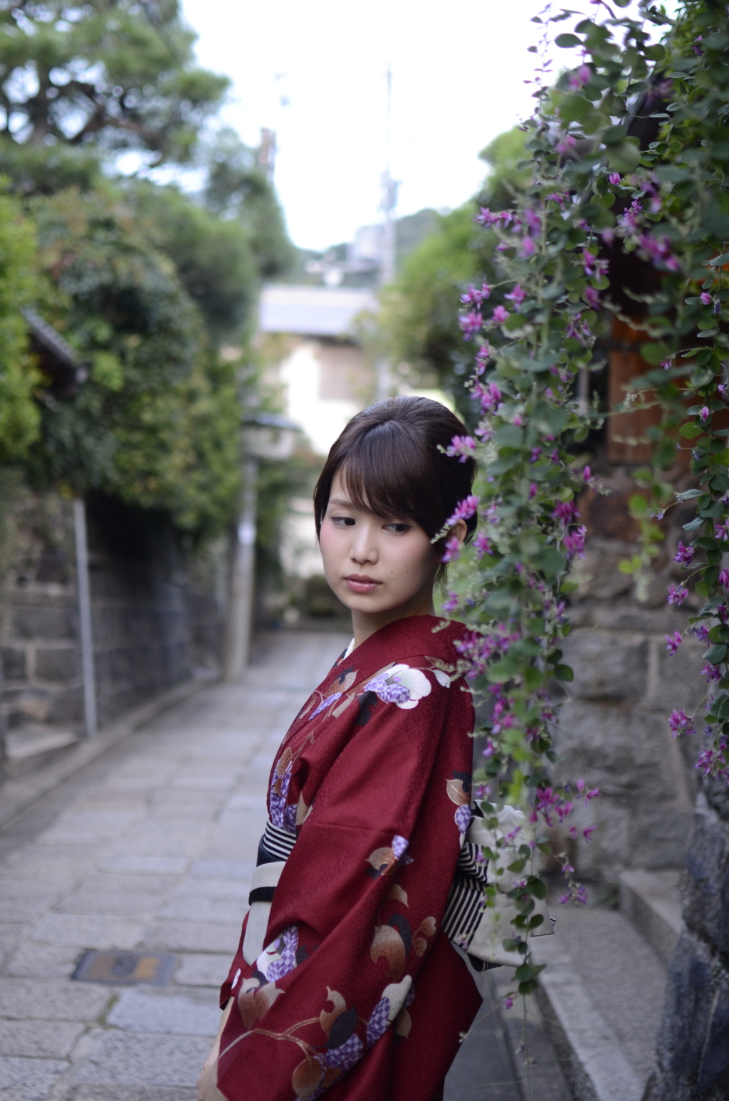 萩の花を