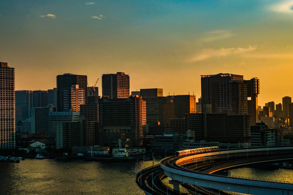 レインボーブリッジよりの夕景