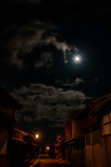 月夜の東海道 関宿