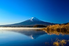 晩秋の河口湖