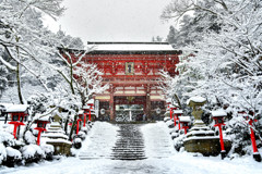 雪の京都 鞍馬寺
