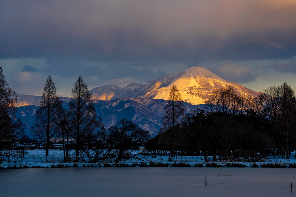 伊吹山夕景