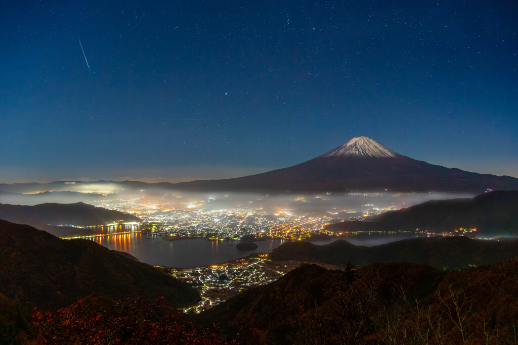 河口湖秋景