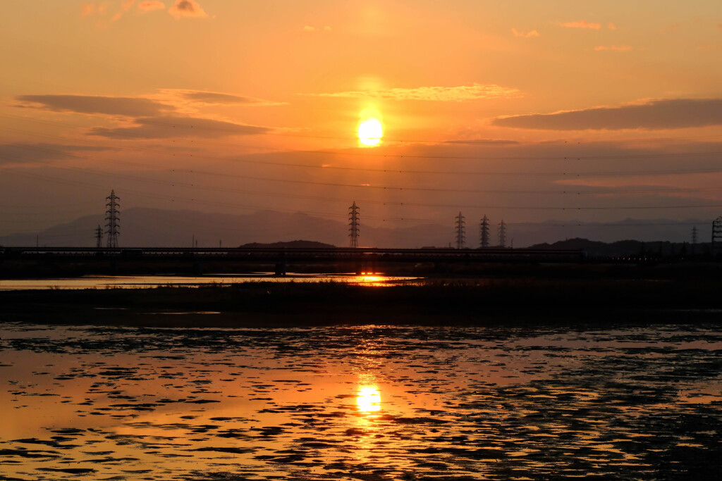 年の瀬夕暮れ