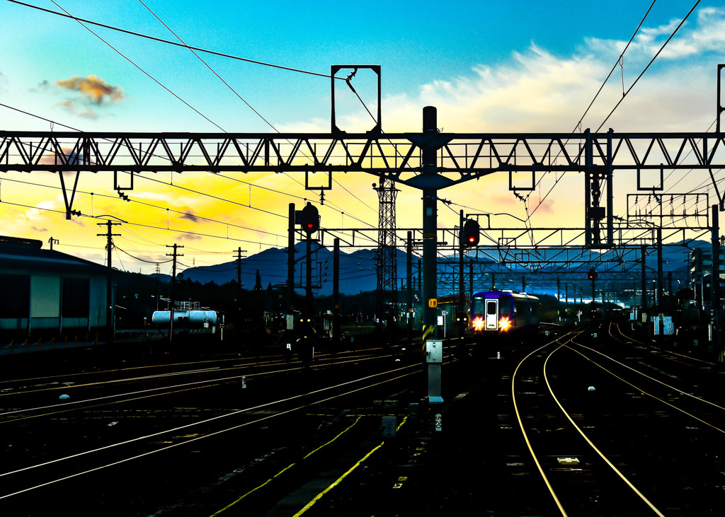 田舎の駅　亀山