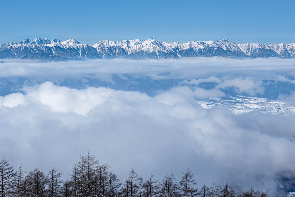 雲海晴れる