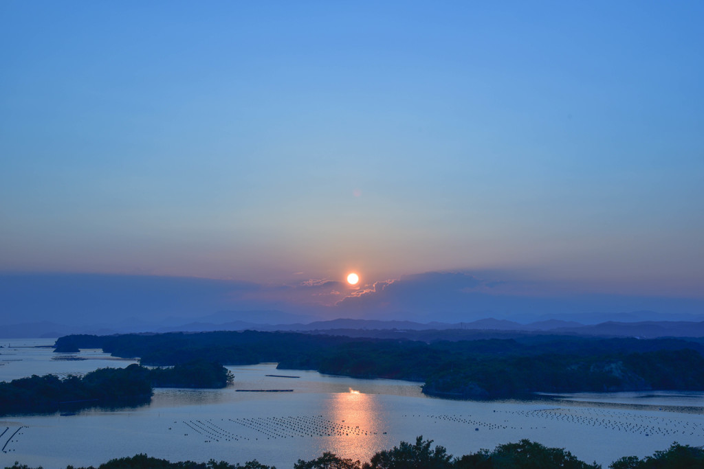 伊勢志摩　英虞湾夕景