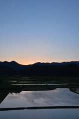 鈴鹿山脈夕景