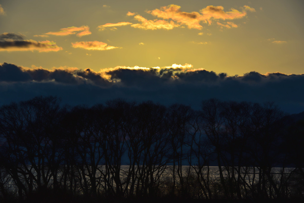 琵琶湖　夕景