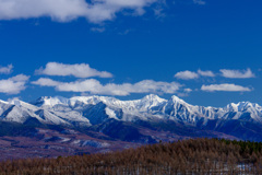 晴れの八ヶ岳連峰