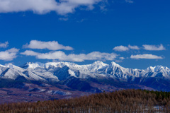 晴れの八ヶ岳連峰