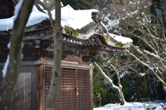 長寿寺 弁天堂　雪化粧