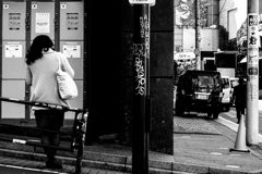 百軒店の朝